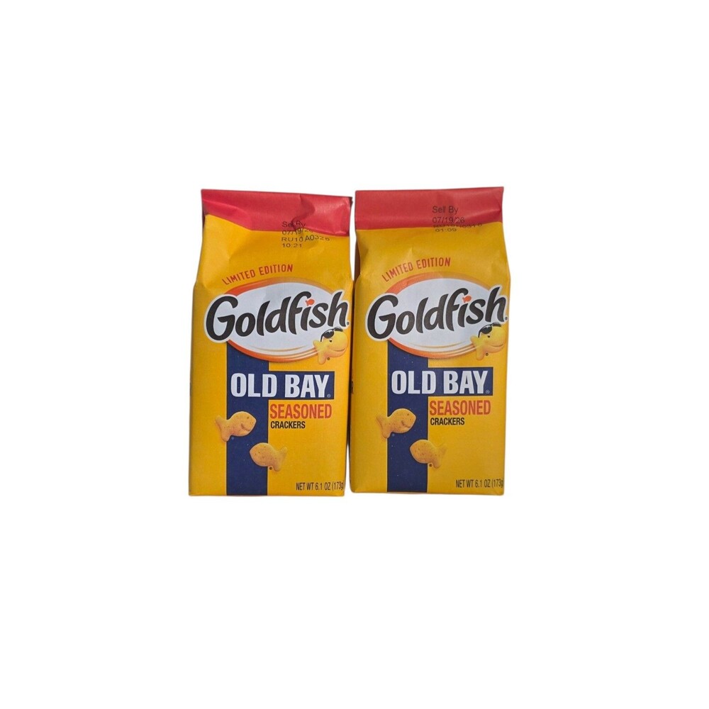 Goldfish Old Bay Seasoned Crackers Limited Edition 6.1 oz Lot Of 2